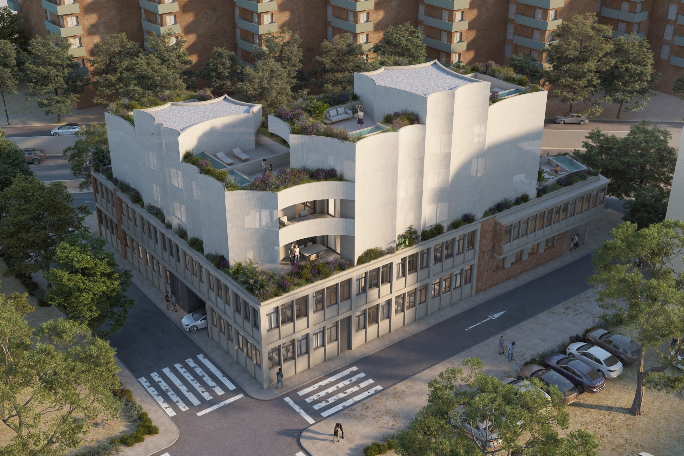 Wouters, Sabadell — vista aérea del conjunto