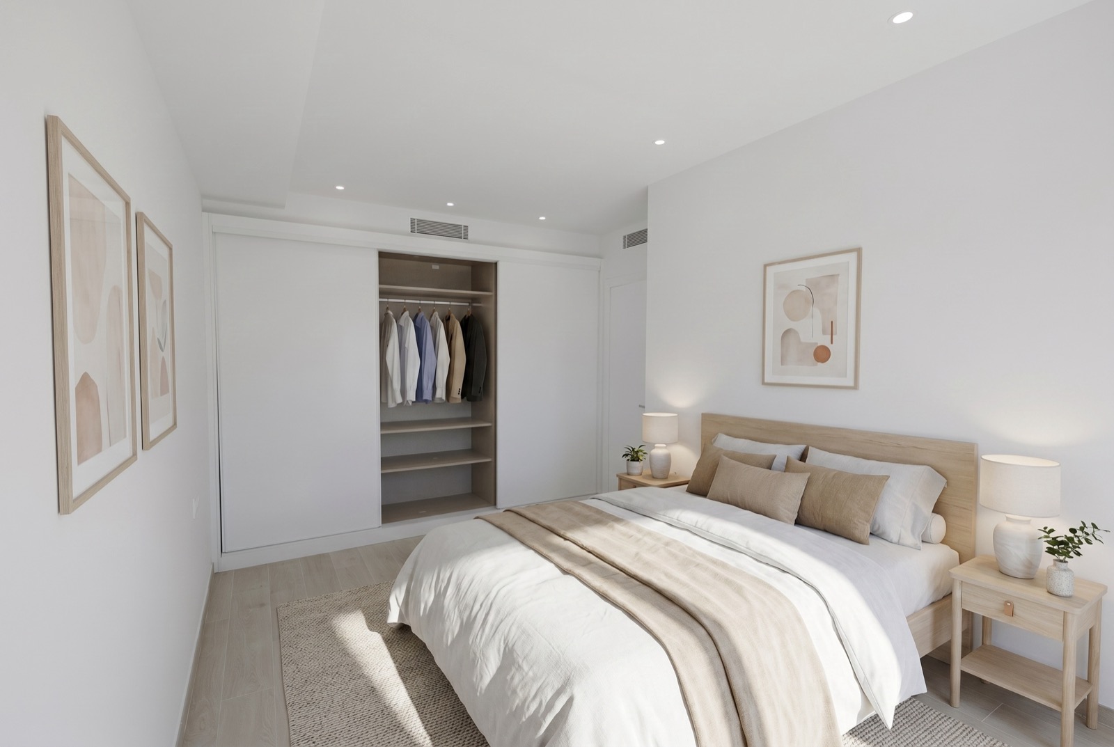 Gaia, Santa Agnès de Malanyanes — dormitorio con vestidor abierto