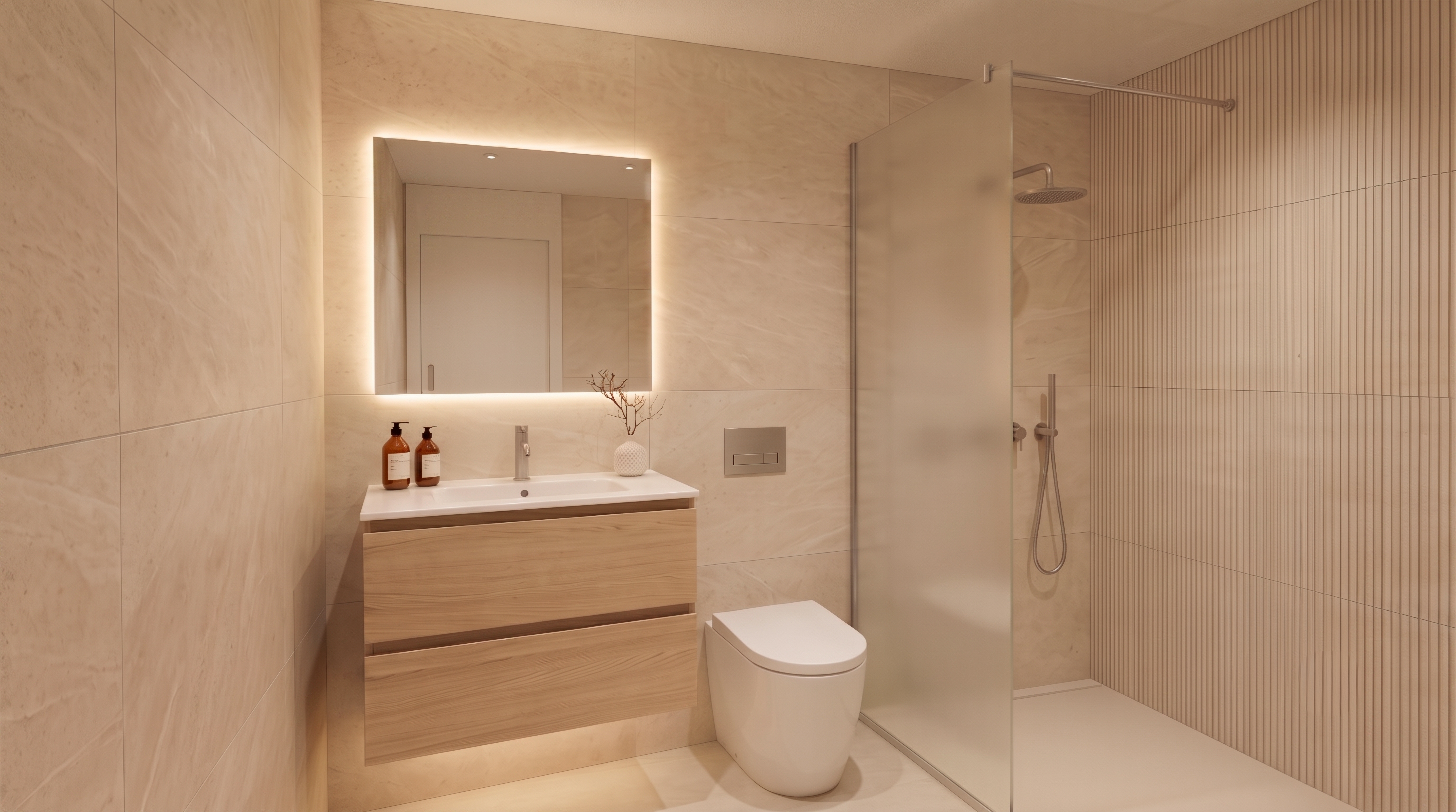 Tremelo — render del baño