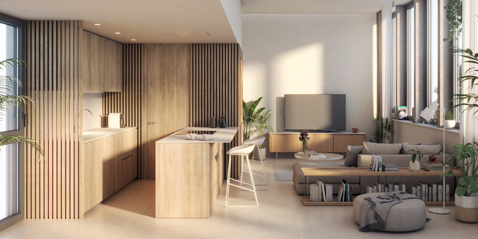 Wouters, Sabadell — cocina abierta al salón