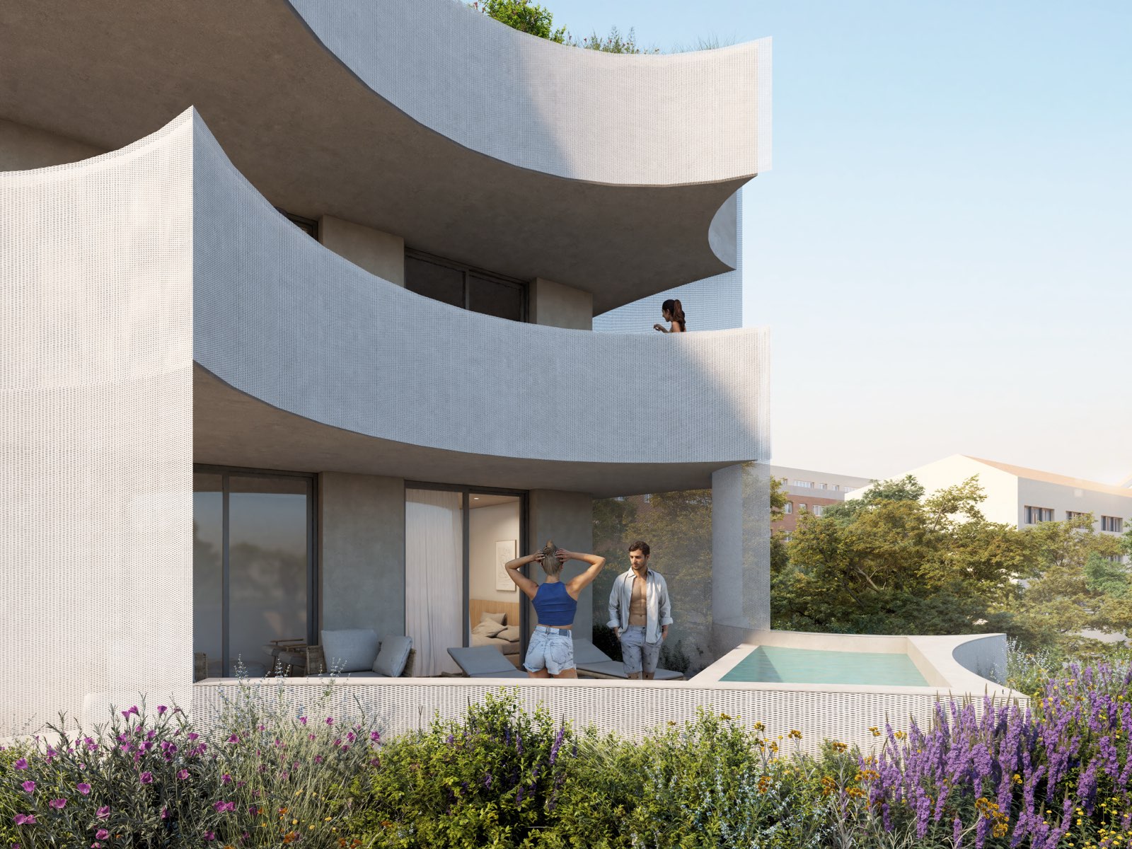 Wouters, Sabadell — terraza privada con piscina